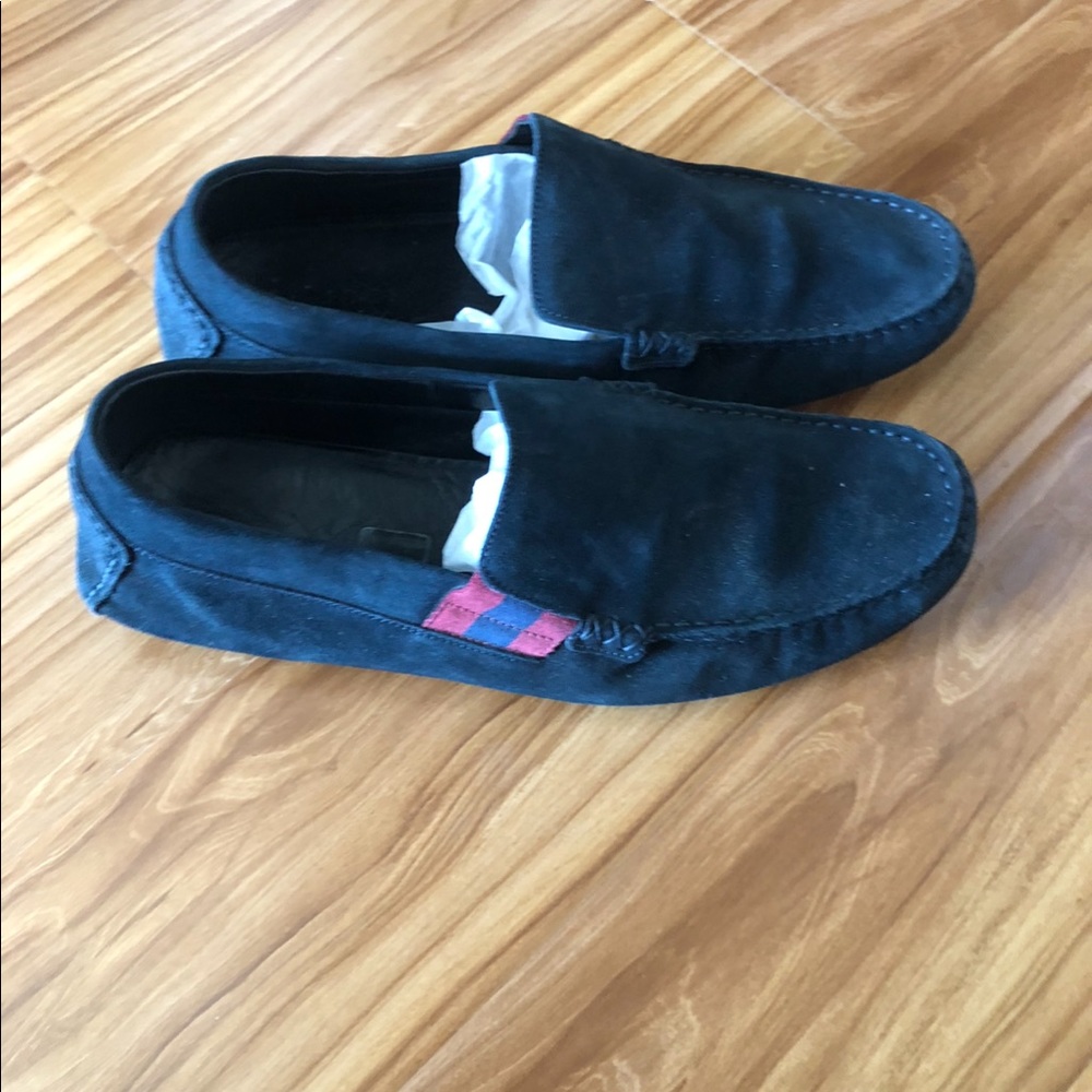 Authentic Men’s Gucci loafers blue suede. Sz11